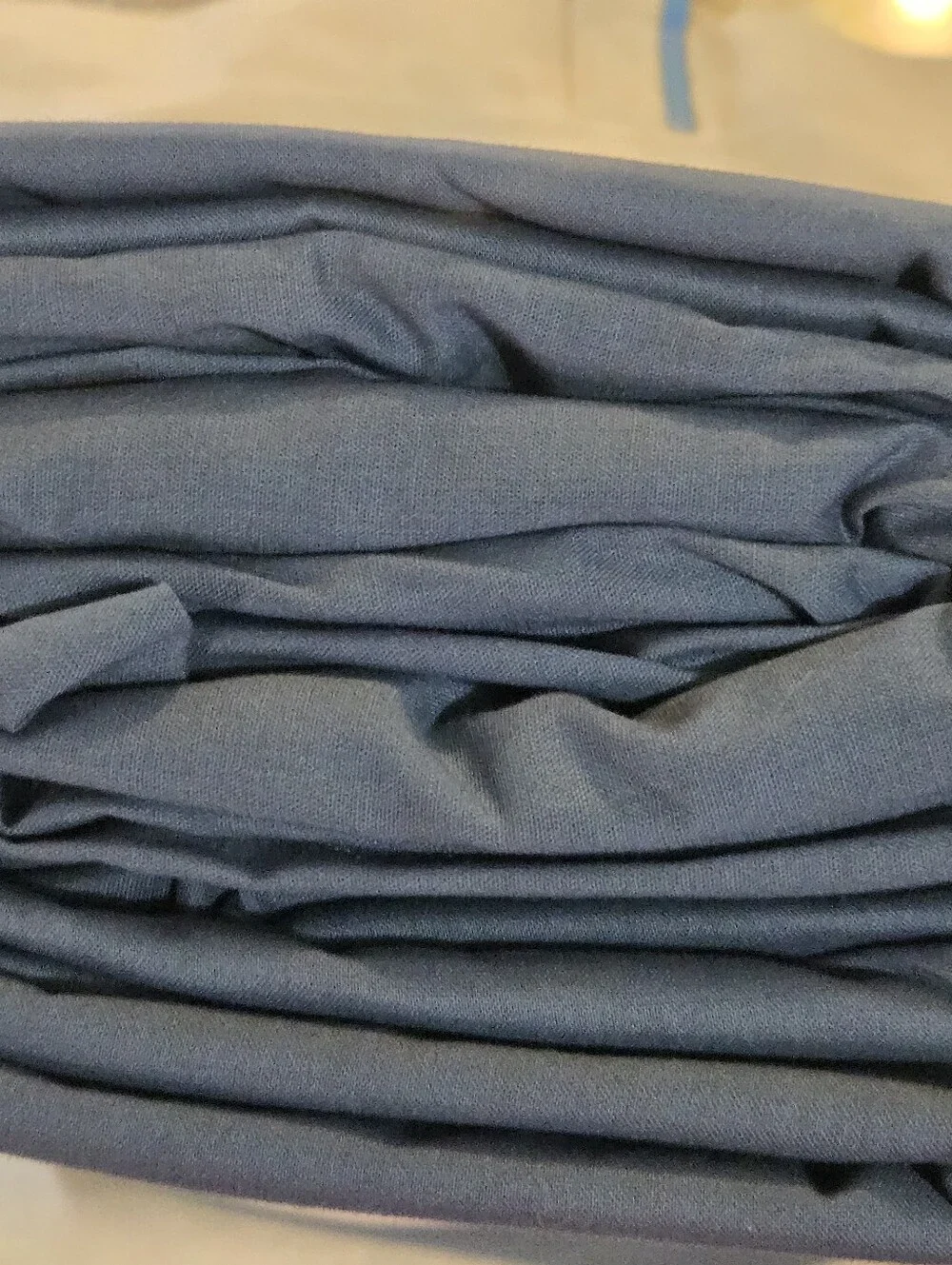 IKEA Solid Slate Blue Queen Sheet Set